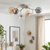 Chehalis Deckenleuchte mit Glaskugeln, 6-flammige Sputnik Deckenlampe, Ø 58 cm
