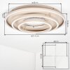 LED Deckenleuchte Melin mit Memoryfunktion, Lichtfarbe einstellbar 3000, 4000 und 6000 Kelvin