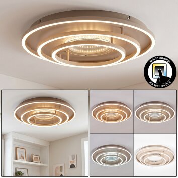 LED Deckenleuchte Melin mit Memoryfunktion, Lichtfarbe einstellbar 3000, 4000 und 6000 Kelvin