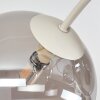 Chehalis moderne Deckenleuchte mit Rauchglas-Kugeln ø 15 cm, G9, 6-flammig