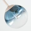 Chehalis Deckenleuchte Kugel, 5-flammig, bunte Glasschirme ø 12 cm