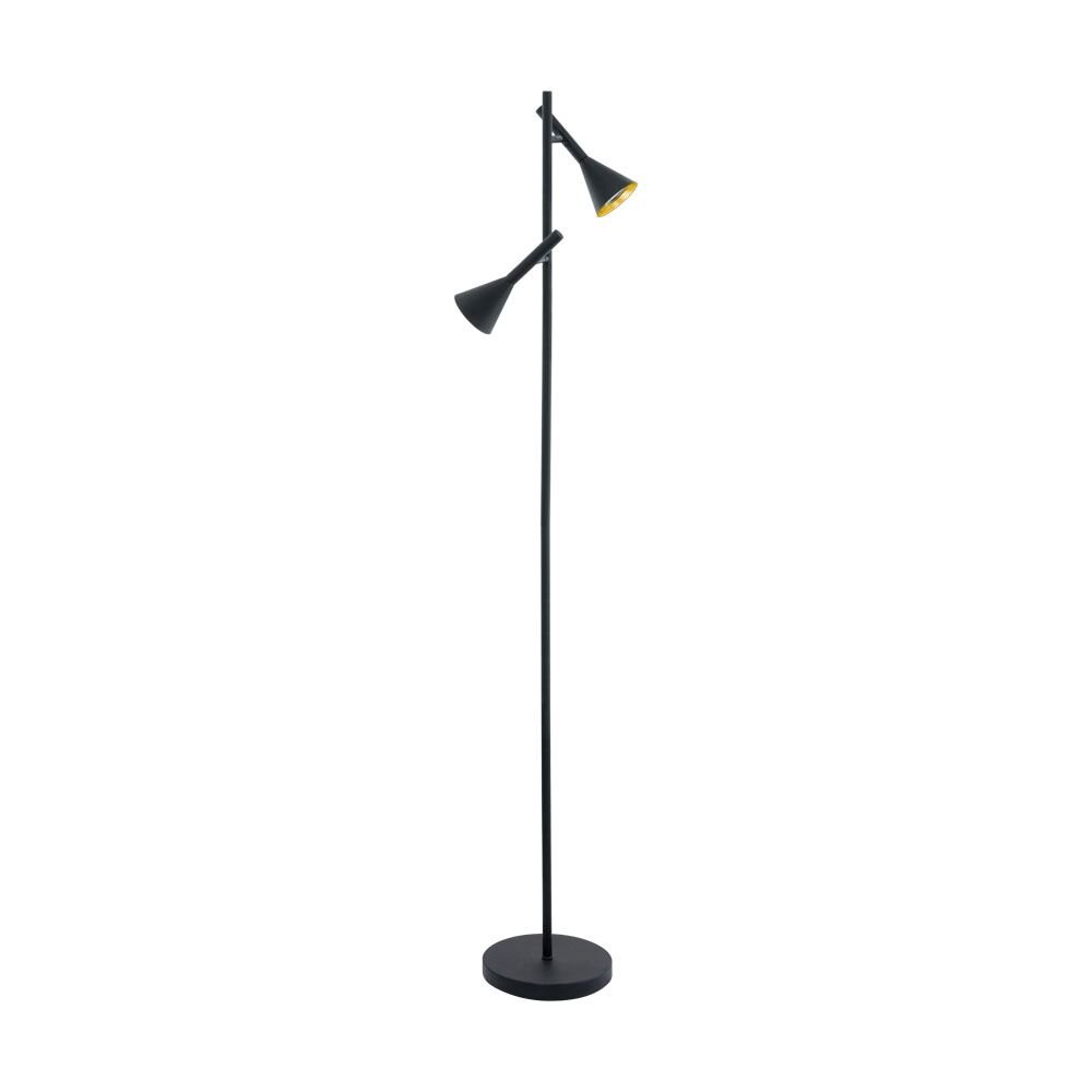 Eglo CORTADERAS Stehleuchte Gold, Schwarz, 2-flammig main product photo
