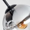 Koyoto Rauchglas Deckenlampe mit Glaskugeln, 4-flammig, E14, modern