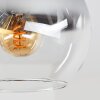 Koyoto Rauchglas Deckenlampe mit Glaskugeln, 4-flammig, E14, modern