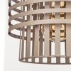 Moderne Hängeleuchte Lomir mit drei Käfigschirmen, höhenverstellbar bei Montage, Länge 77 cm