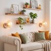 Moderne Kugel-Wandleuchte Gastor im 2er-Set mit E14-Fassung für die Couch