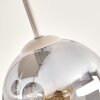 Moderne Cluster-Deckenleuchte Gastor mit 4 Glasschirmen für den Esstisch