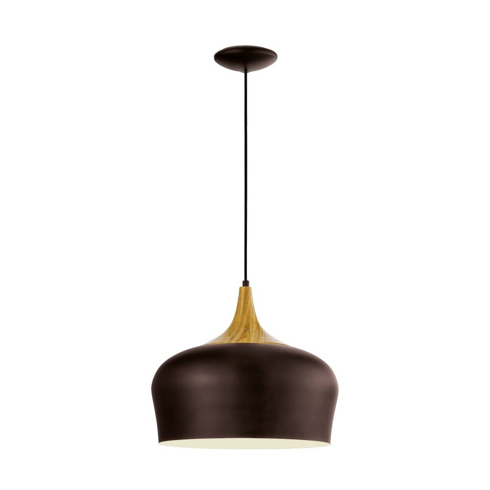 Eglo OBREGON Pendelleuchte Braun, Holz hell, Rosa, 1-flammig main product photo