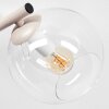 Moderne Kugel-Wandleuchte Koyoto im 2er-Set mit drei vertikal angeordneten Glasschirmen