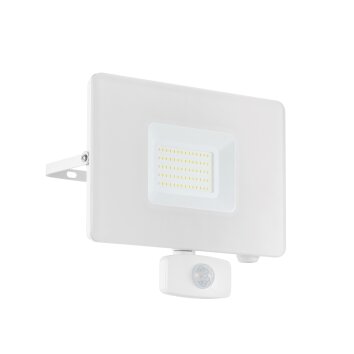 Eglo FAEDO Aussenwandleuchte LED Weiß, 1-flammig, Bewegungsmelder