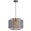 NOWA Denton moderne runde verstellbare Pendelleuchte aus Metall E27, 40 cm, IP20