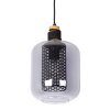 NOWA Ando Pendelleuchte mit rauchfarbenem Glasschirm E27 40W höhenverstellbar IP20