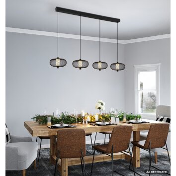NOWA Astari LED Hängeleuchte für Esstisch modern 116,5 cm 2700K 2400lm 20W IP20