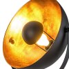 NOWA Bowy verstellbare Stehlampe mit goldfarbenem Metallschirm für Wohnzimmer und Flur