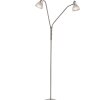 NOWA Daytona moderne Stehlampe mit 2 schwenkbaren Lesearmen, E14, IP20, 2-flammig