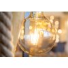 NOWA Nerida moderne Holzast-Stehlampe mit Seil, Schalter am Kabel, E27, 40 Watt, 150 cm, IP20