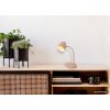 NOWA Jason moderne Tischlampe aus Metall mit champagnerfarbenem Metallschirm E14