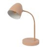 NOWA Jason moderne Tischlampe aus Metall mit champagnerfarbenem Metallschirm E14