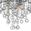 NOWA London moderne 3-flammige runde Deckenleuchte aus Metall Chrom E14 IP20 Ø 38 cm