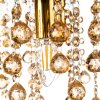 NOWA London goldfarbene Metall-Deckenlampe mit Acrylglas 5-flammig E14 ø 46 cm
