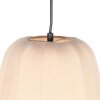 Steinhauer Sable Pendelleuchte Hängelampe mit cremefarbenem Stoffschirm 30 cm