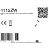 Steinhauer Preto 2-flammige Stehlampe mit drehbaren goldfarbenen Metallschirmen