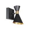 Steinhauer Preto drehbarer Deckenspot mit goldfarbenem Metallschirm, GU10, IP20