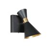 Steinhauer Preto drehbarer Deckenspot mit goldfarbenem Metallschirm, GU10, IP20