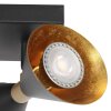Steinhauer Preto drehbarer Deckenspot mit goldfarbenem Metallschirm, GU10, IP20
