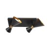 Steinhauer Preto eckiger Deckenspot 2-flammig mit drehbaren Spots GU10 IP20 modern