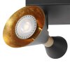 Steinhauer Preto eckiger Deckenspot 2-flammig mit drehbaren Spots GU10 IP20 modern