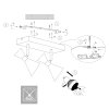 Steinhauer Preto eckiger Deckenspot 2-flammig mit drehbaren Spots GU10 IP20 modern