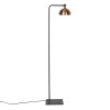 Steinhauer Pintino Stehlampe aus Metall mit bronzefarbenem Metallschirm GU10 dimmbar