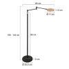 Steinhauer Soleil LED-Stehleuchte dimmbar, 144 cm, 900 Lumen, 2200-4000 Kelvin