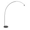 Steinhauer Curve Bogenlampe mit weißem Stoffschirm E27 mit An-/Ausschalter dimmbar