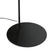 Steinhauer Curve Bogenstehlampe dimmbar mit Schalter, gold-schwarzer Stoffschirm