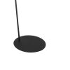 Steinhauer Zig-Zag Bogenstehlampe dimmbar mit Schalter, grauer Stoffschirm