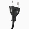 Steinhauer Zig-Zag Metall-Bogenstehlampe mit cremefarbenem Stoffschirm, dimmbar