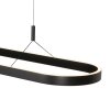 Steinhauer Mykty LED Pendelleuchte für Esstisch 2-flammig, oval, 120 cm aus Metall