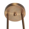 Steinhauer Anthea 3-flammige Pendelleuchte im Balken-Design in Bronze mit cremefarbenen Glasschirmen