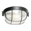 Steinhauer Bleoba Metallkäfig-Deckenleuchte mit bernsteinfarbenem Glasschirm, Ø 30 cm