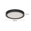 Steinhauer Luminix runde flache dimmbare LED Deckenleuchte mit weißem Schirm IP44