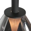 Steinhauer Glimsy LED Pendelleuchte aus Glas mit rauchfarbenem Glasschirm, Ø 22 cm