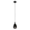 Steinhauer Glimsy LED-Rauchglas-Pendelleuchte Ø 14,5 cm IP20 modern dimmbar