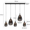Steinhauer LED Cluster-Pendelleuchte Glimsy, höhenverstellbar, 2700 Kelvin warmweiß