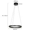 Steinhauer Mykty LED-Ring-Pendelleuchte, 2-flammig, höhenverstellbar, modern