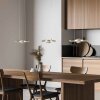 Steinhauer LED Pendelleuchte Soleil, flache Form, höhenverstellbar, 2700 Kelvin warmweiß