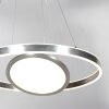 Steinhauer Ringlux LED 3-flammige Ring-Pendelleuchte in Silber Ø 60 cm, dimmbar