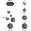 Steinhauer Bollique LED 5-flammige Esstisch-Pendelleuchte 60 cm modern dimmbar