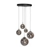 Steinhauer Bollique LED 5-flammige Esstisch-Pendelleuchte 60 cm modern dimmbar